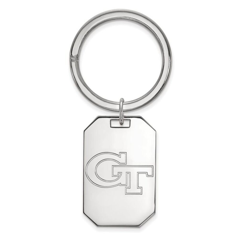 Sterling Silver Georgia Technology Key Chain